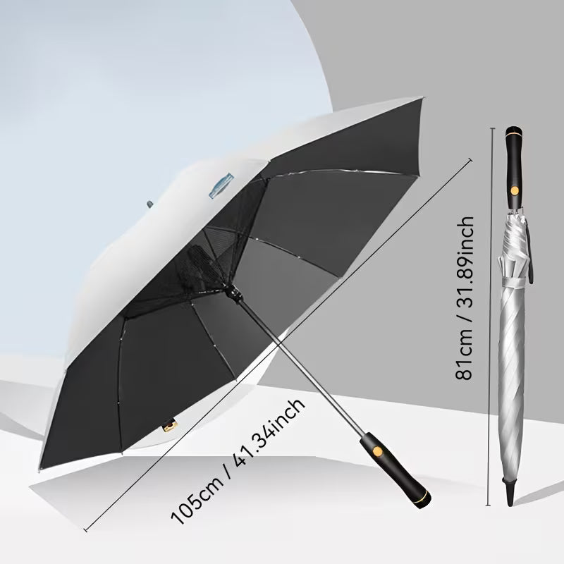 Fan Umbrella  مظلة بمروحة مدمجة