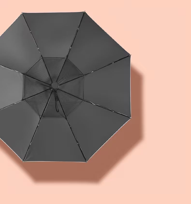 Fan Umbrella  مظلة بمروحة مدمجة