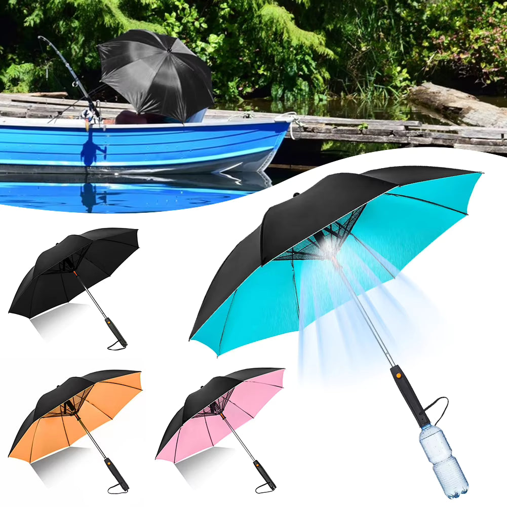 Fan Umbrella  مظلة بمروحة مدمجة