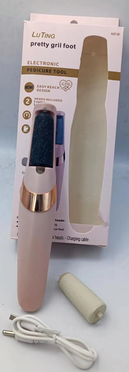Electric Pedicure Foot File Callus Remover  جهاز إزالة الجلد الميت والعناية بالقدمين الكهربائي